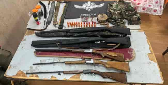 Weapons found in Lebanon  background