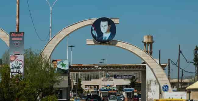 The Syrian-Lebanon border background
