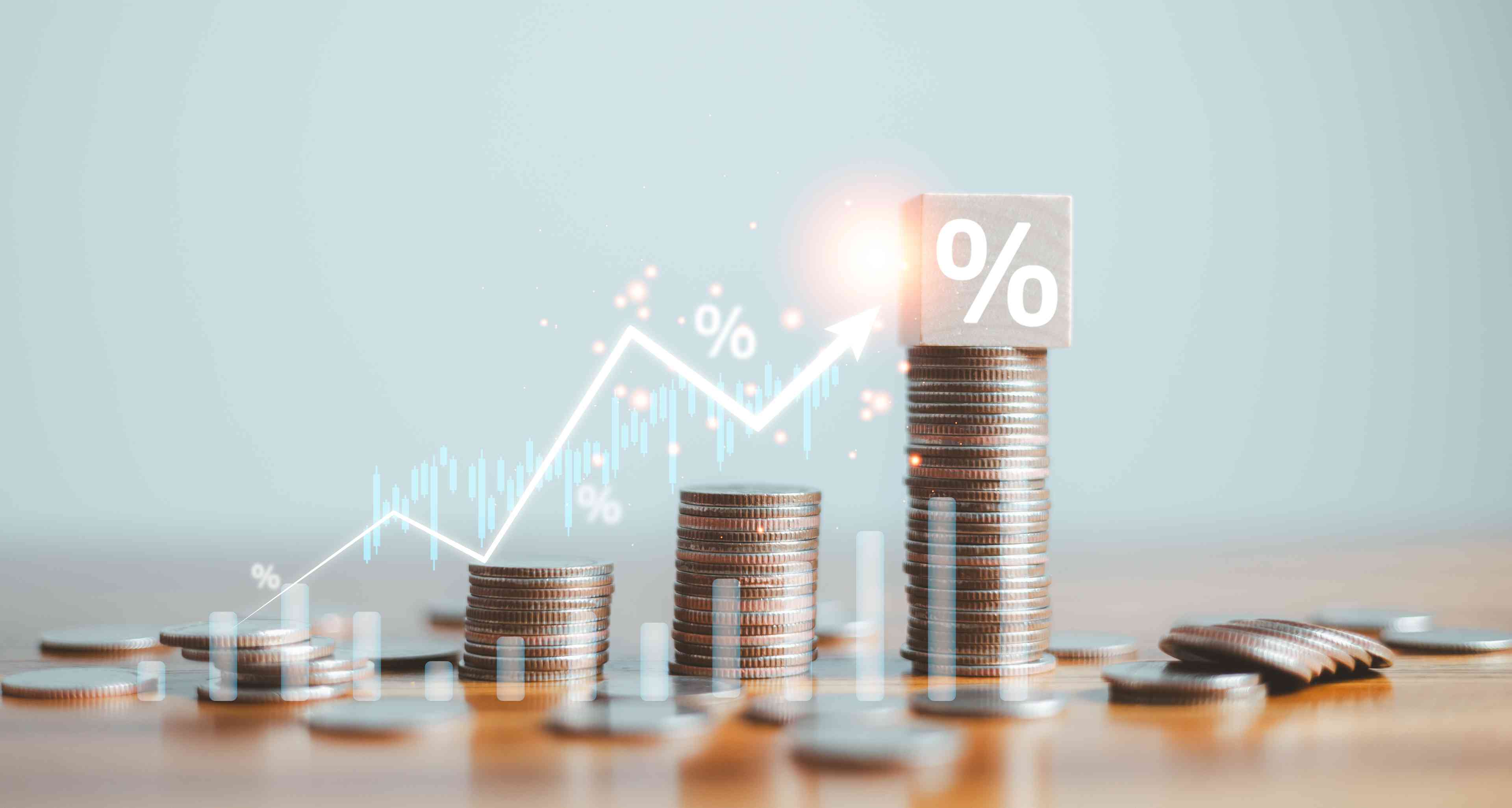 Economy going up. Illustration. background