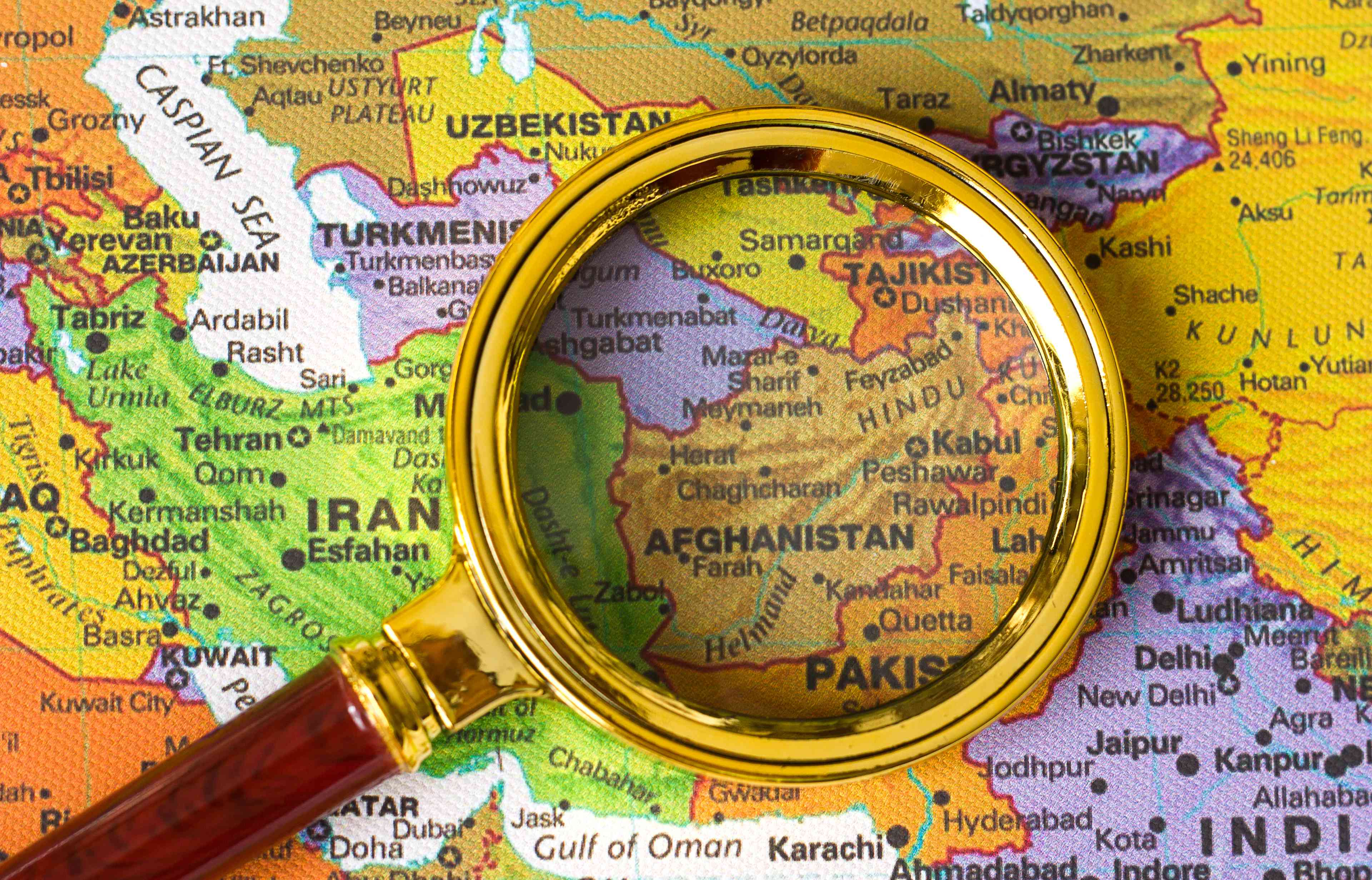 Map of Afghanistan background