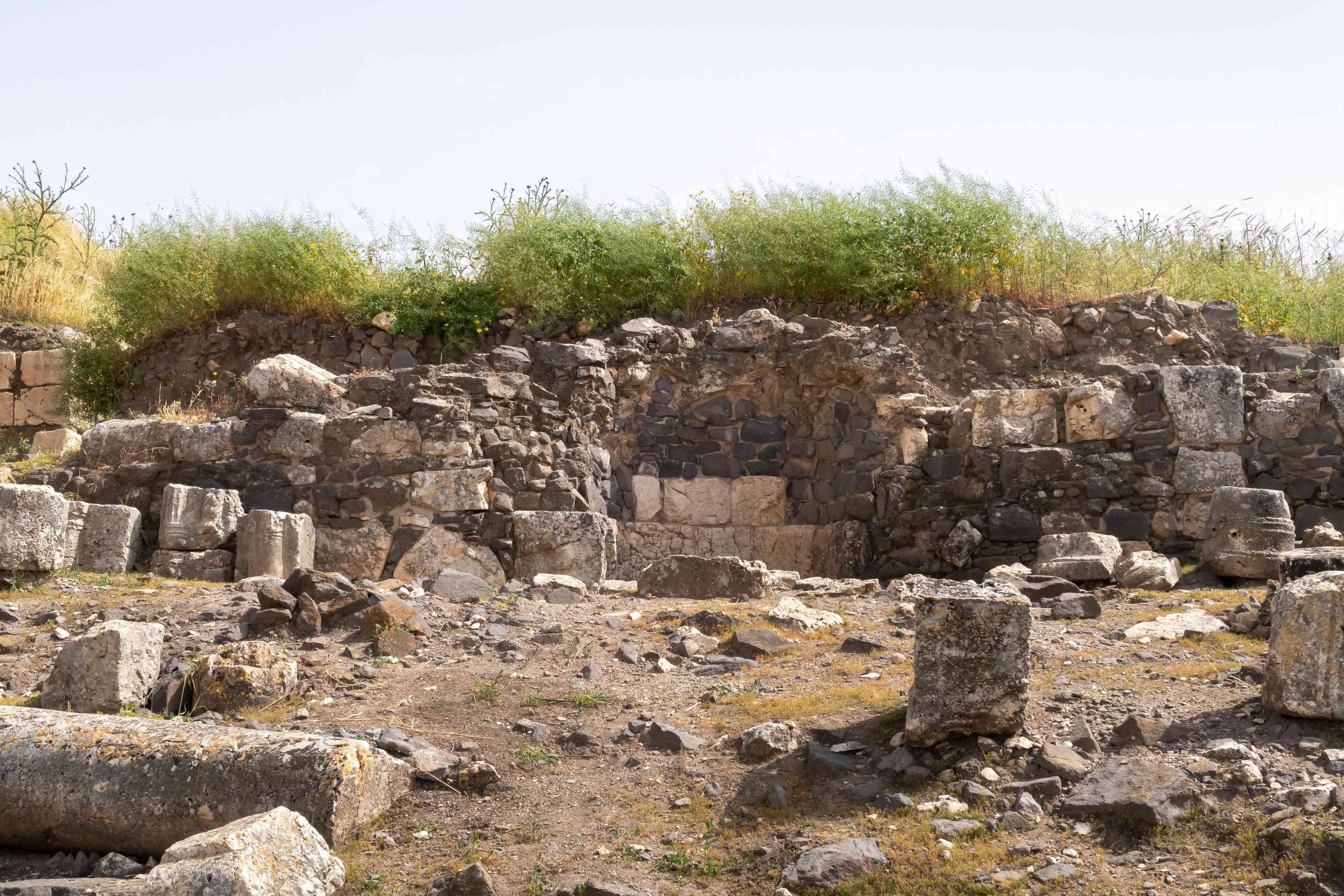 Ancient synagogue background