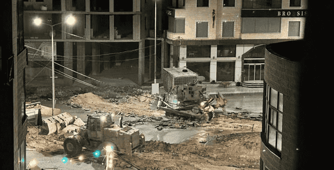 IDF activity in Samaria background