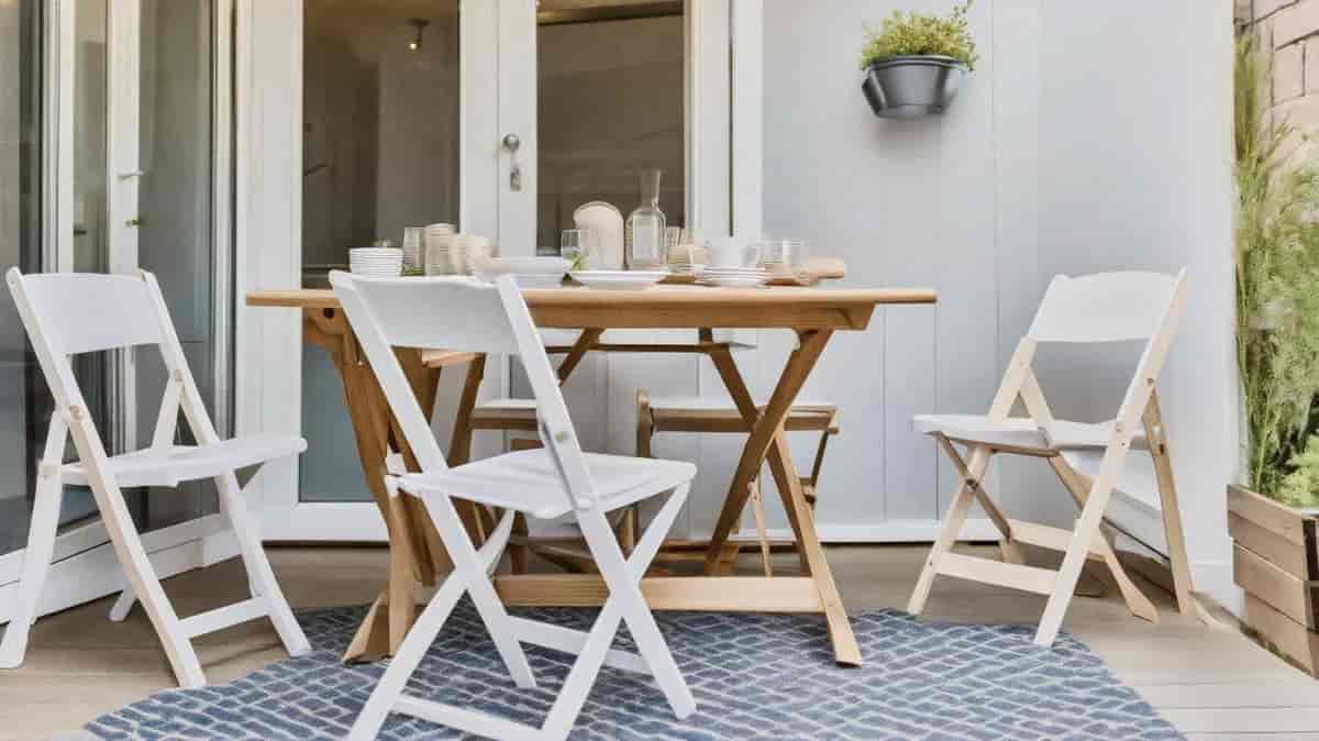 Folding chairs background