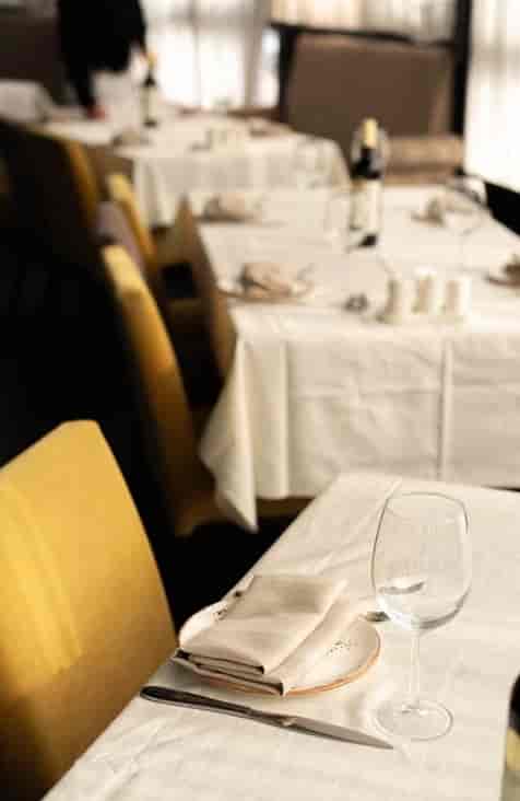 Upmarket dining in Jerusalem background