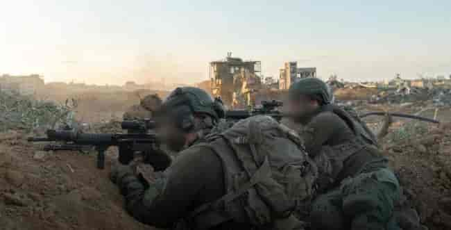 IDF operating in Gaza background