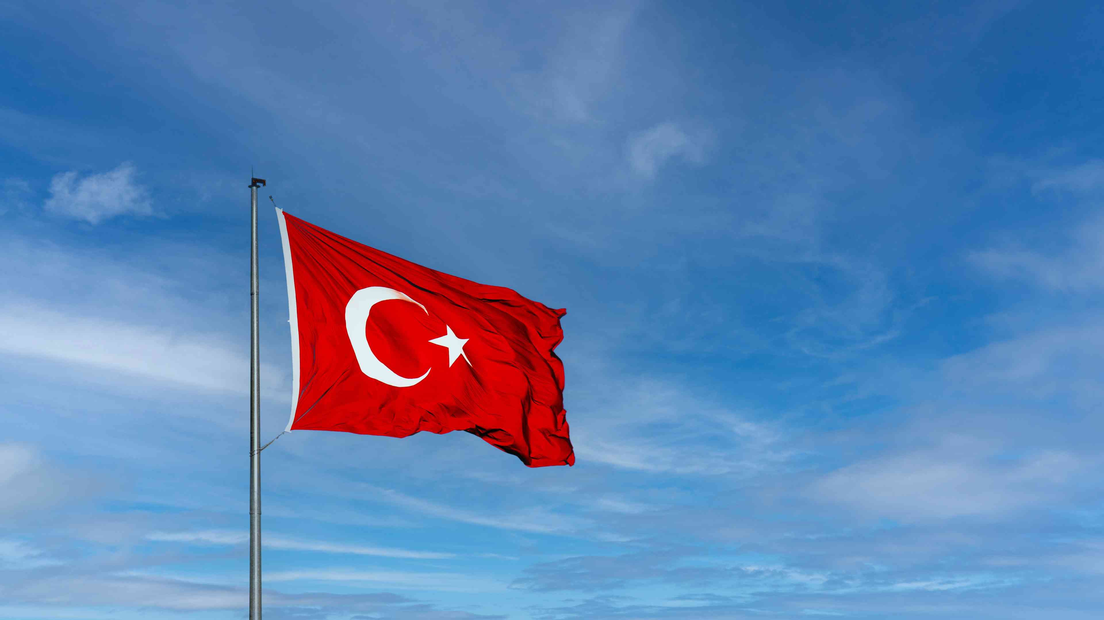 Turkish flag background