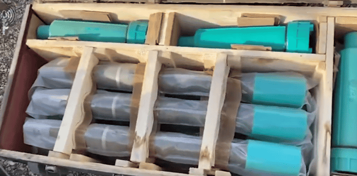 Weapons cache uncovered in Lebanon background