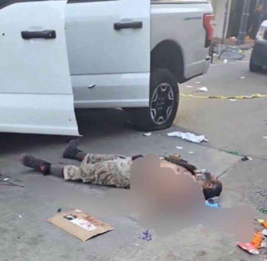 Photo of the terrorist shot at the scene