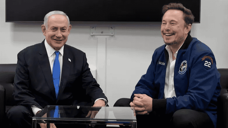Netanyahu and Musk background