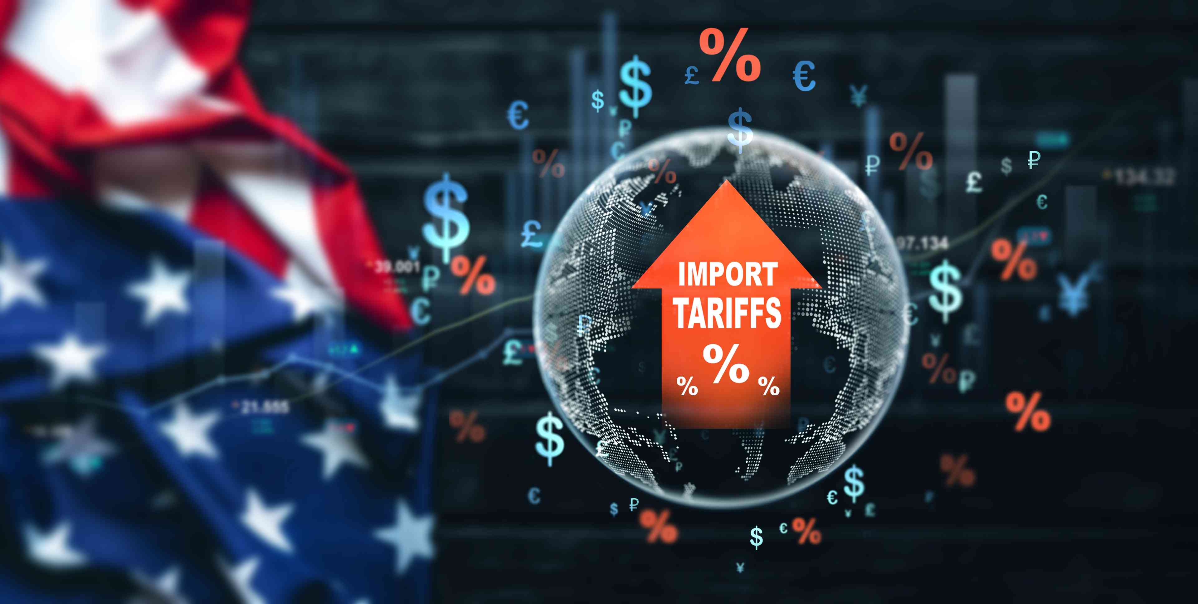 Tariffs going up. background