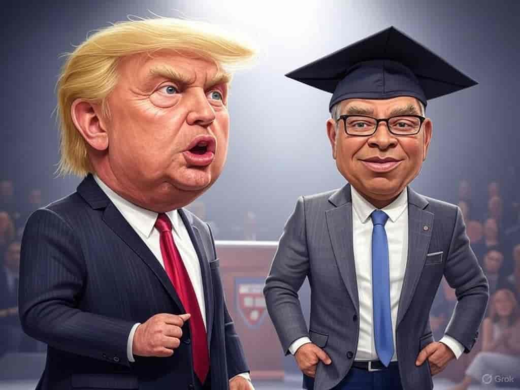 Trump vs Harvard background
