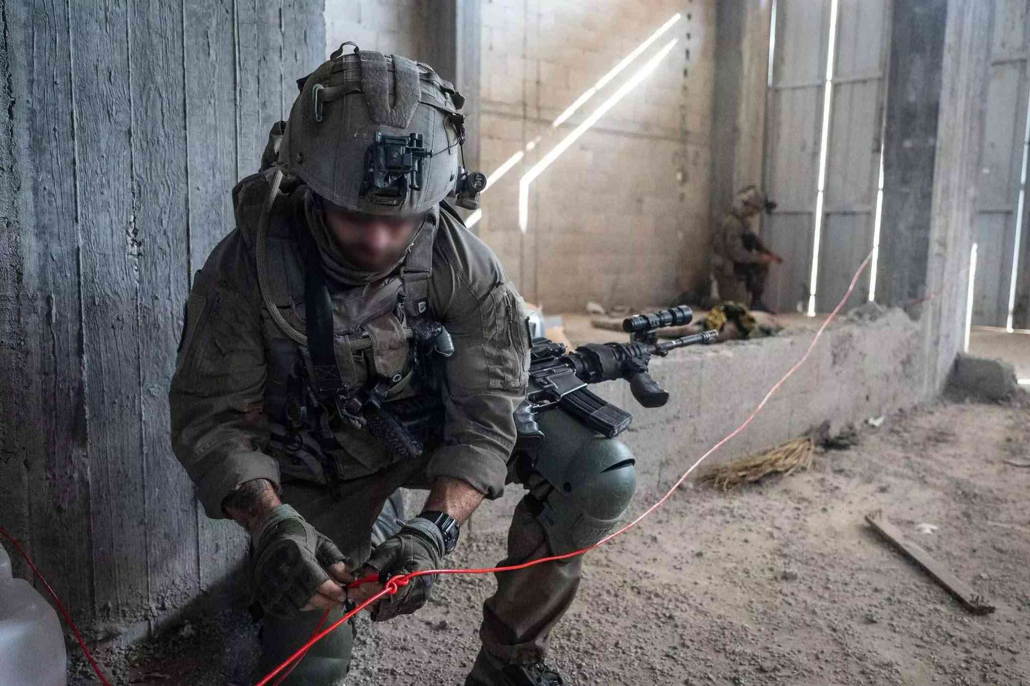 IDF operating in Gaza background