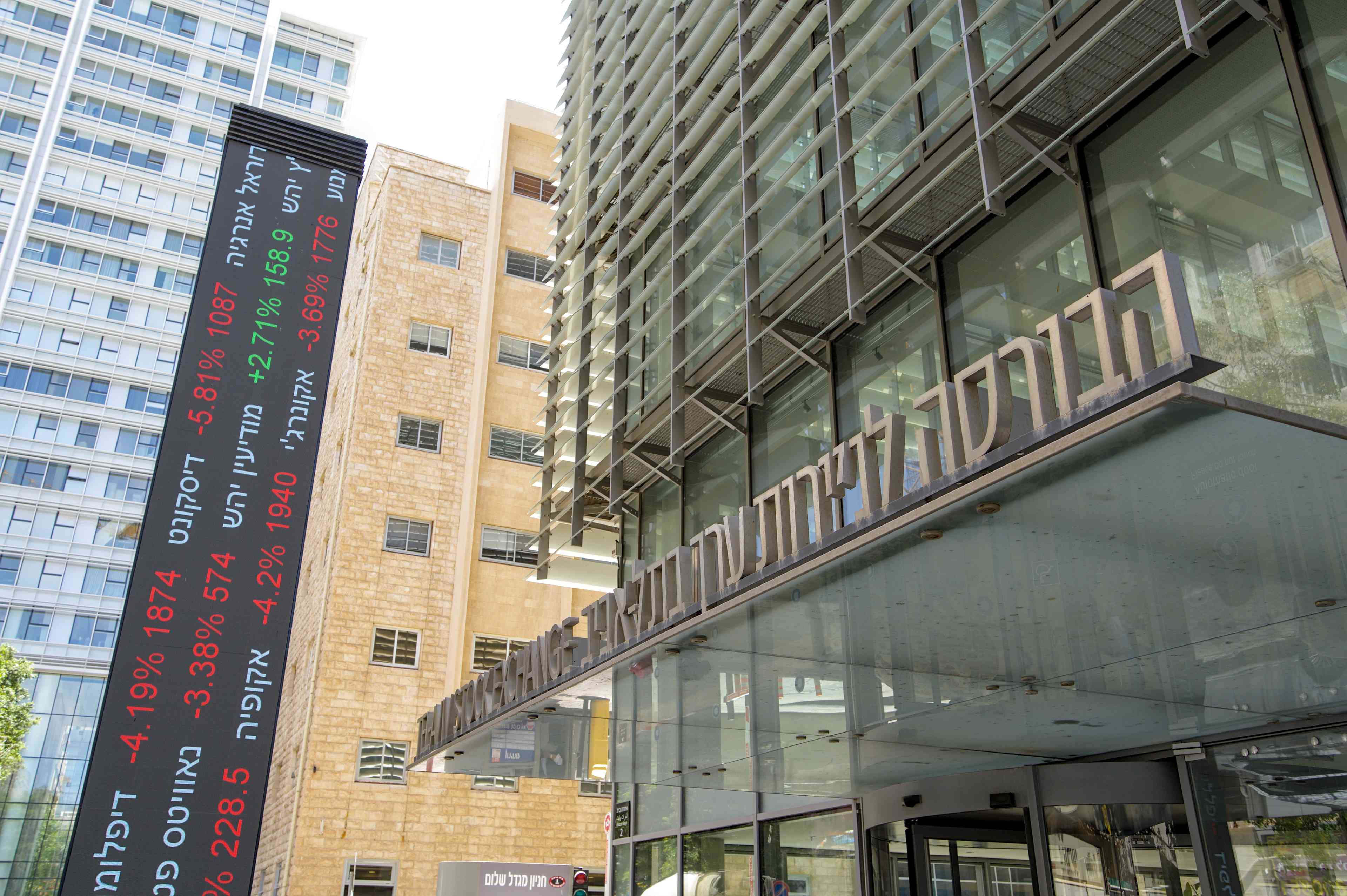 Tel Aviv Stock Exchange background
