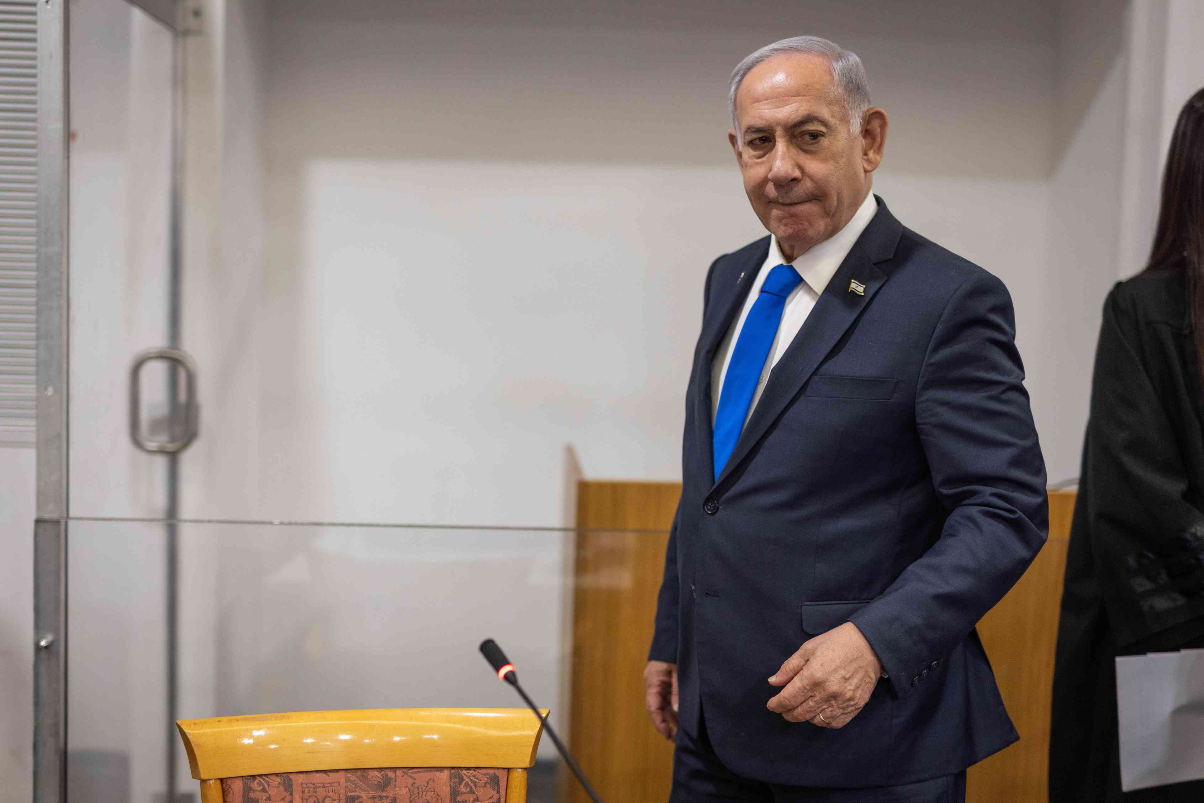 Prime Minister Netanyahu. background