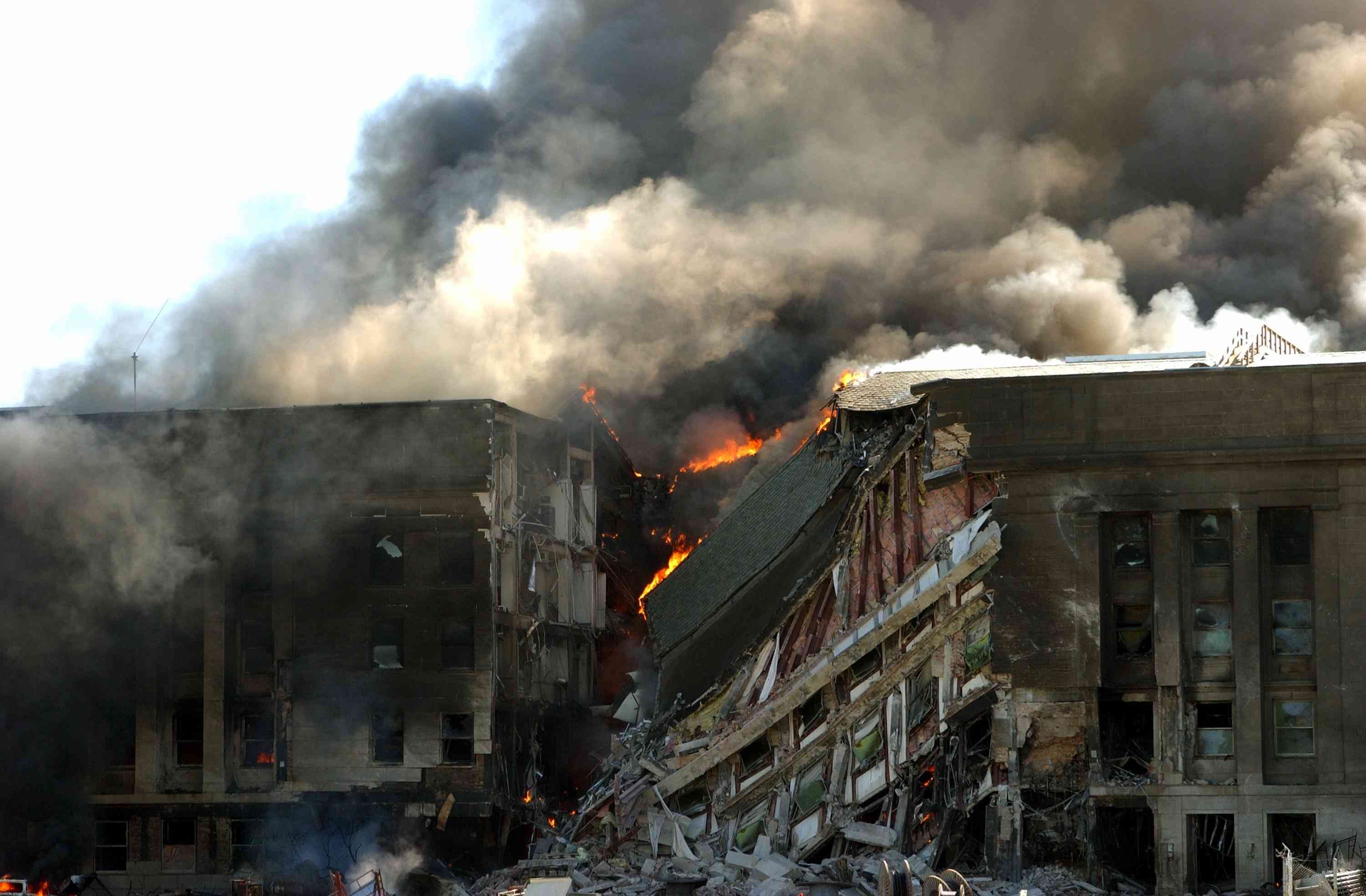 Damage following the September 11 attacks background