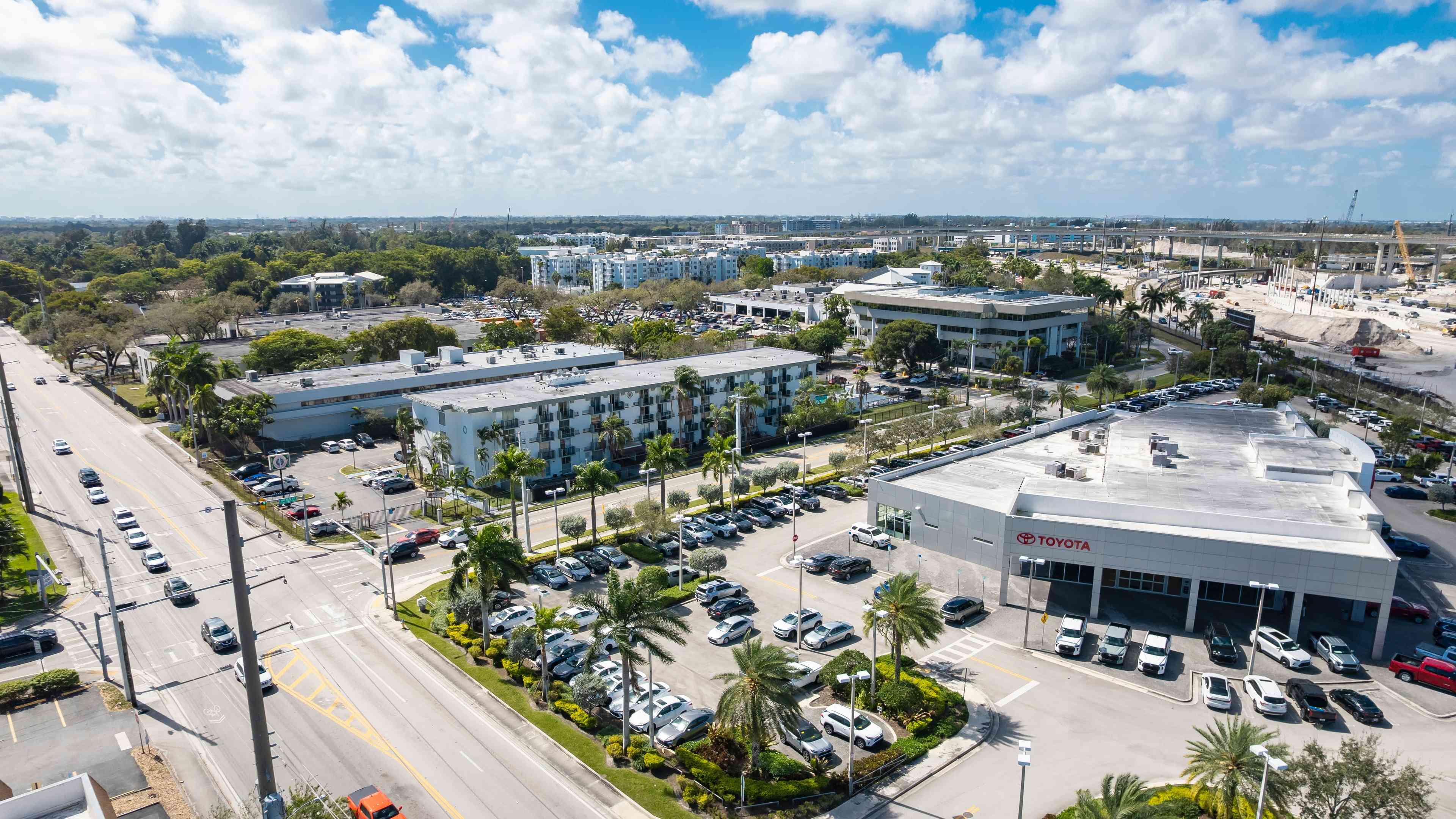 Miami Car dealership background