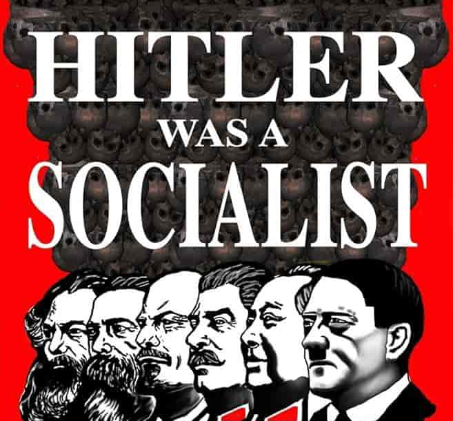 Dumitru Sandru Book Titled "Hitler Was a Socialist: A comparison of NAZI-Socialism, Communism, Socialism, and the United States" background