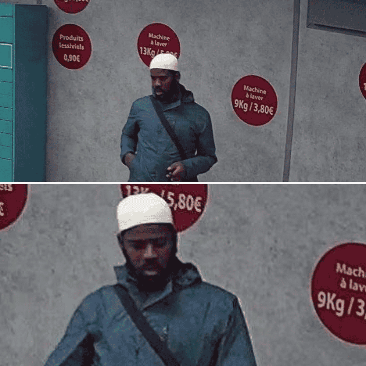 The man murdered in the French mosque background