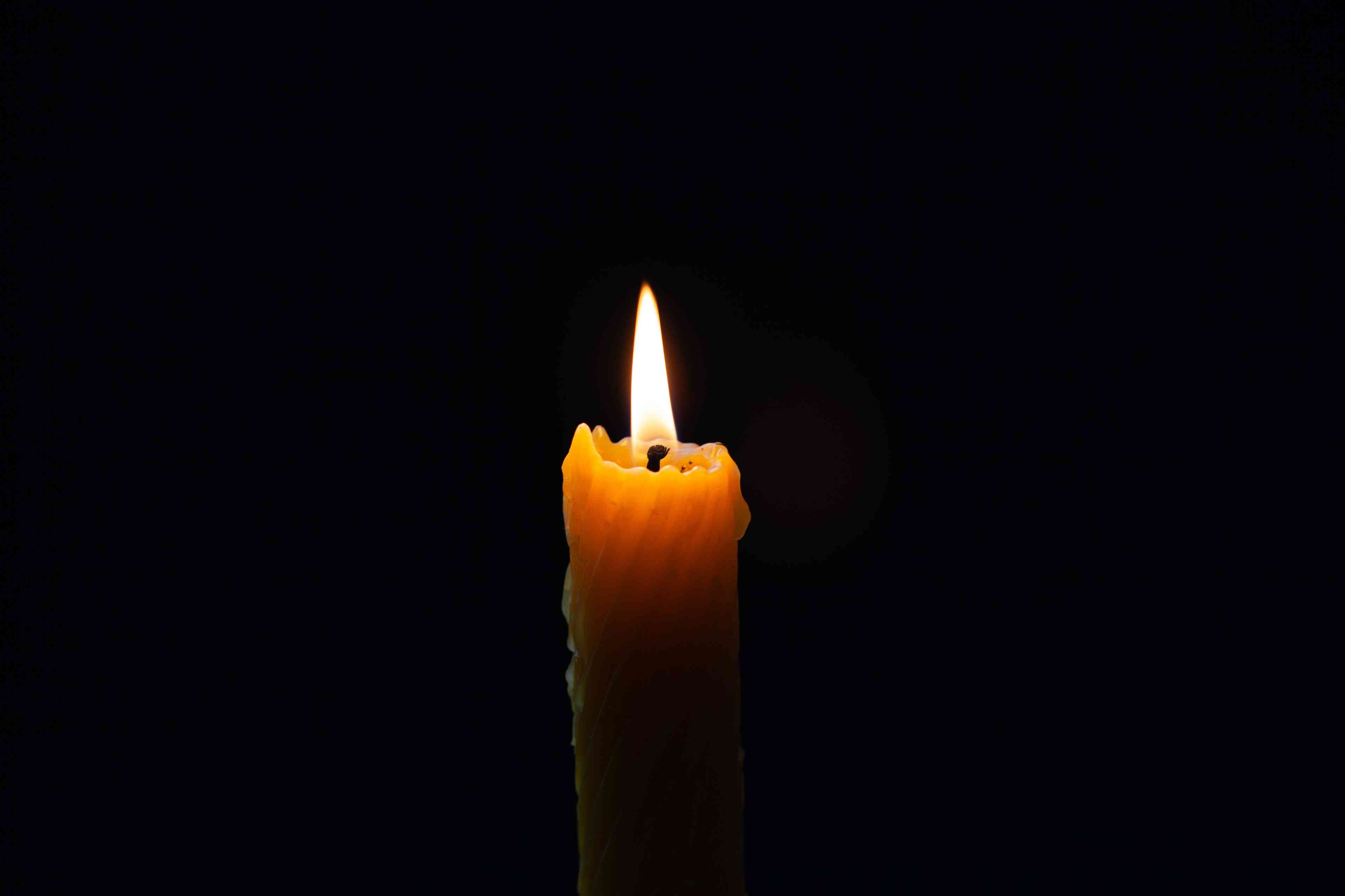 Memorial candle background