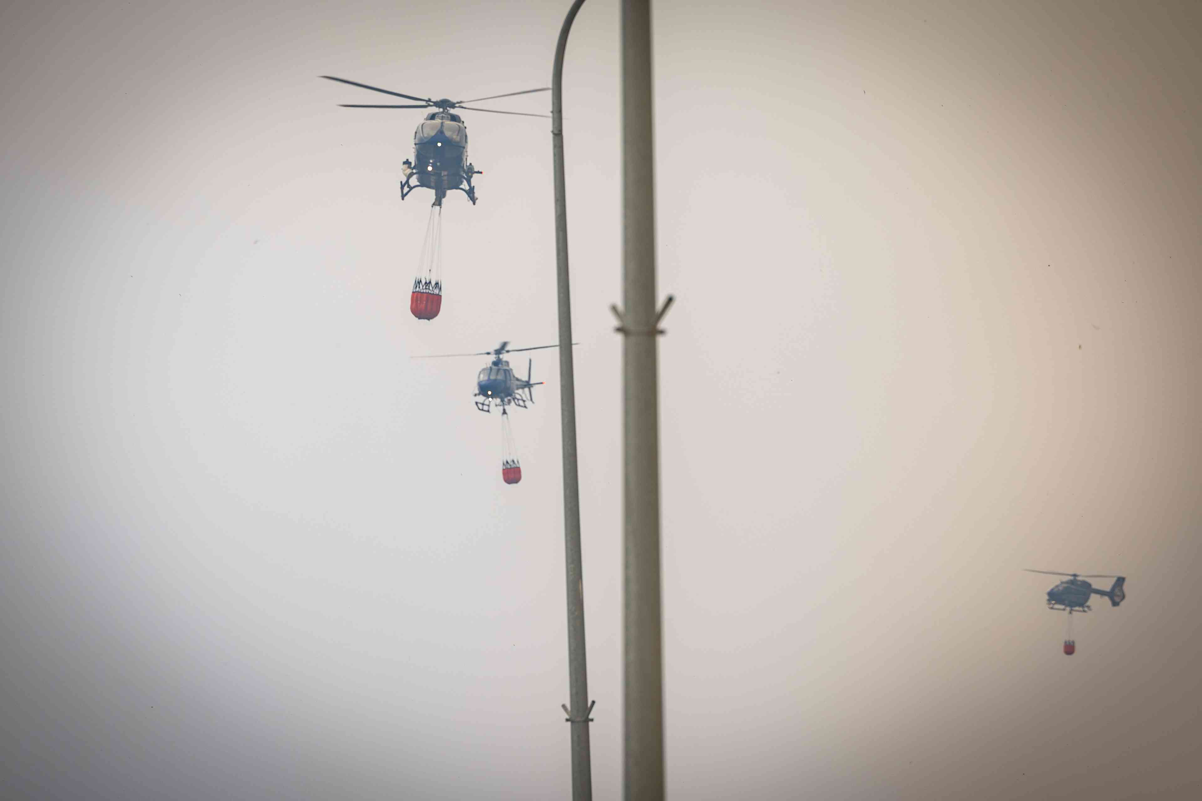 Fighting the fires. background