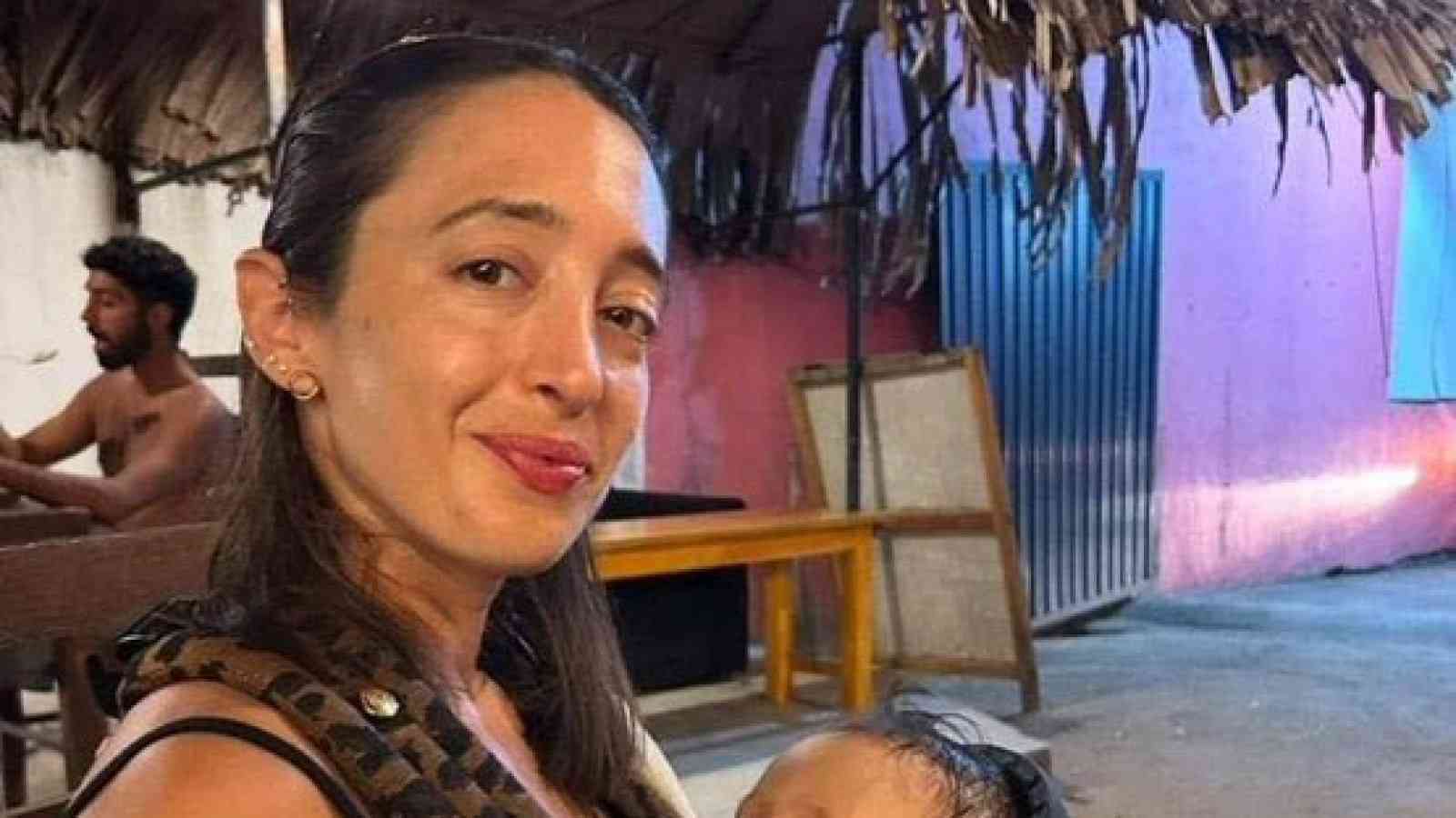 Inbar Segev-Vigder, and her son Avi background