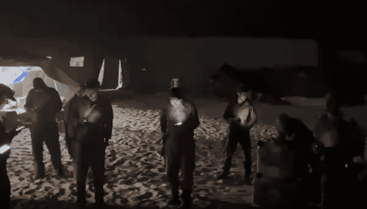IDF soldiers celebrating Independence Day. background