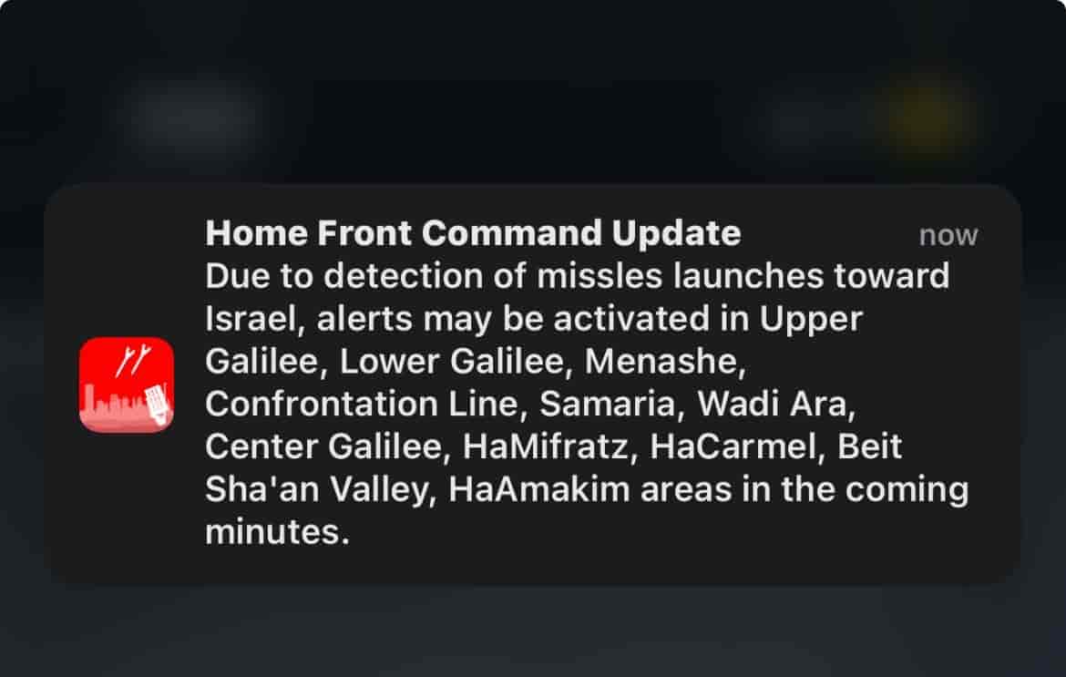 New alert that detects missiles ahead of time background