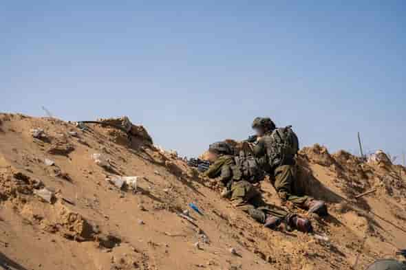 IDF operating in Gaza background