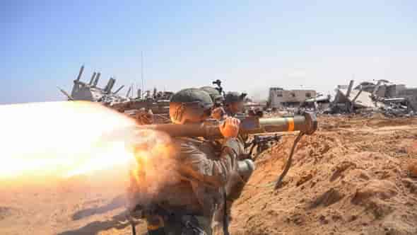 IDF operating in Gaza background