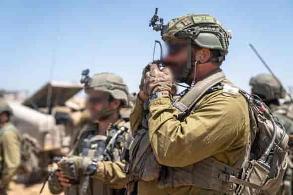 IDF operating in Gaza background