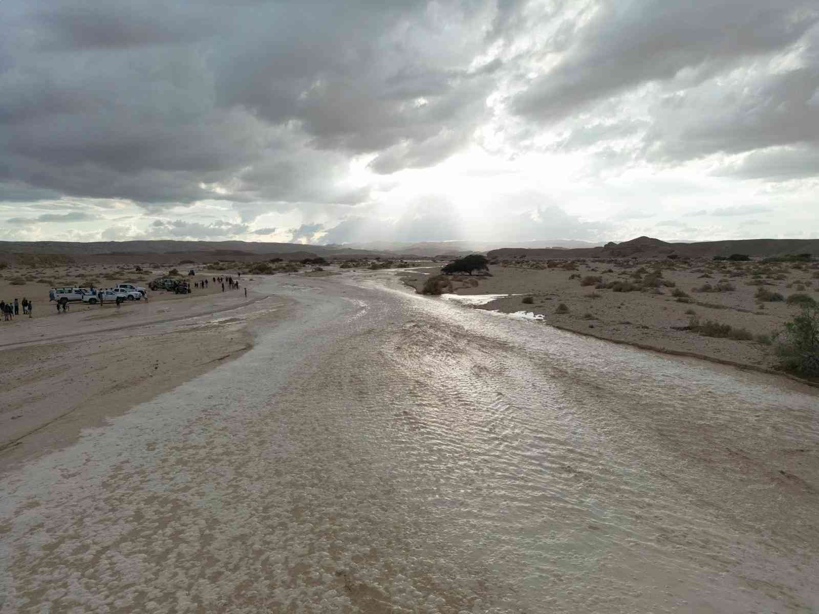 Flooding in South Israel background