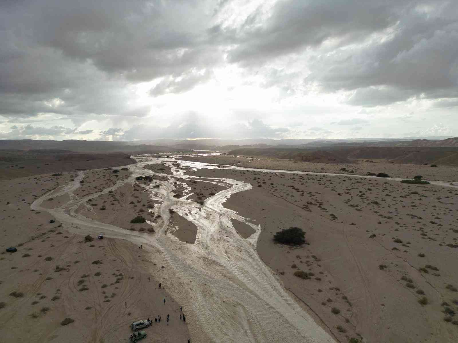 Flooding in South Israel background