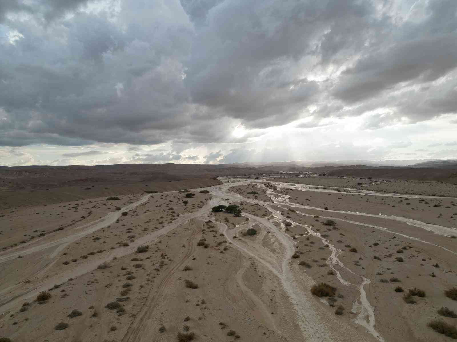 Flooding in South Israel background