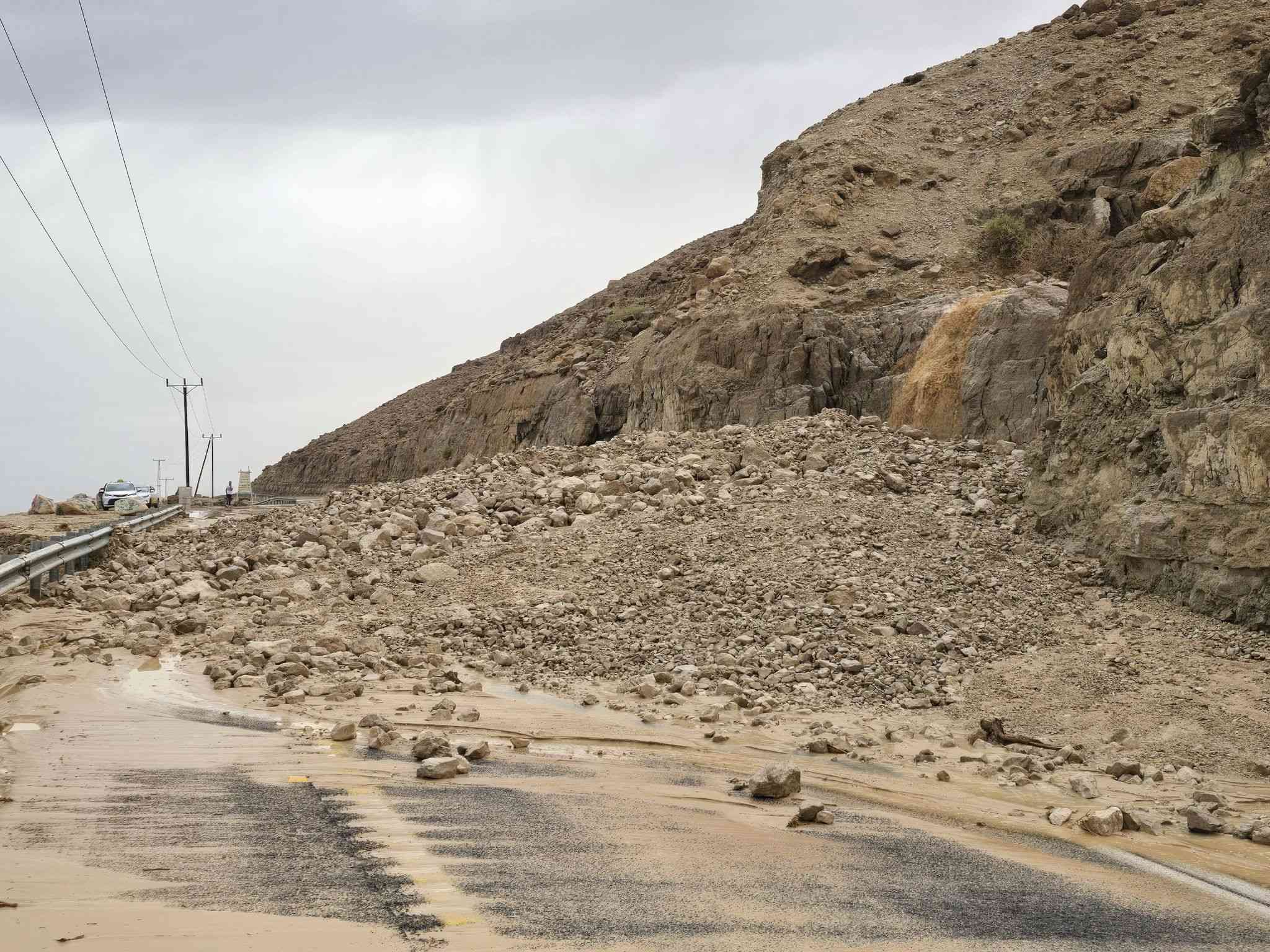 Flooding in South Israel background