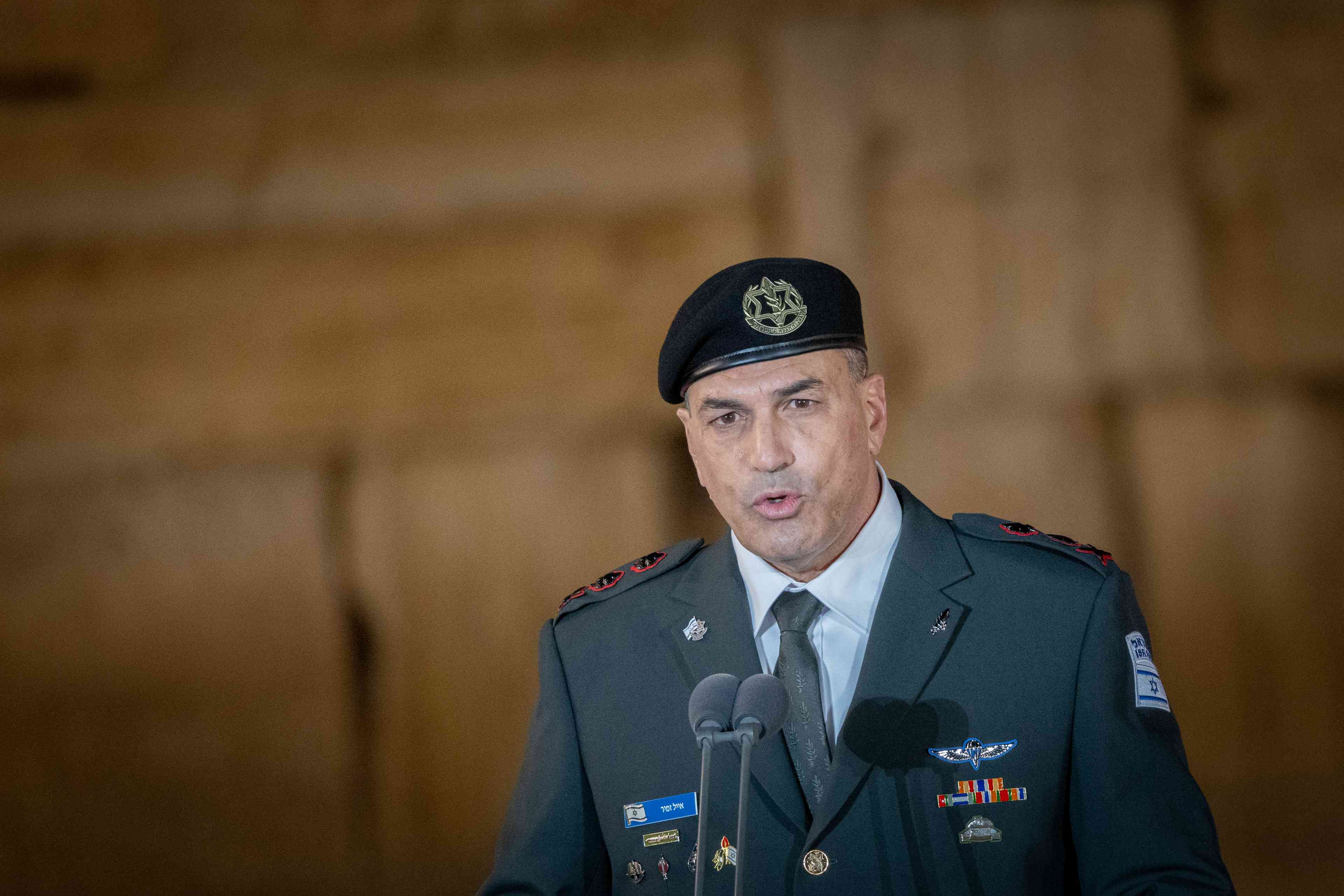 IDF Chief of Staff Eyal Zamir. background