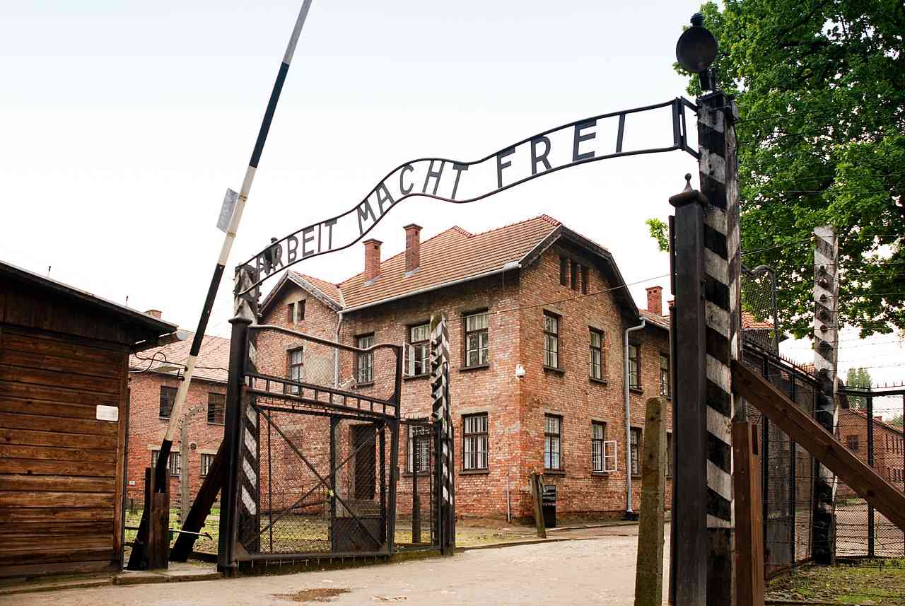 Auschwitz death camp. background