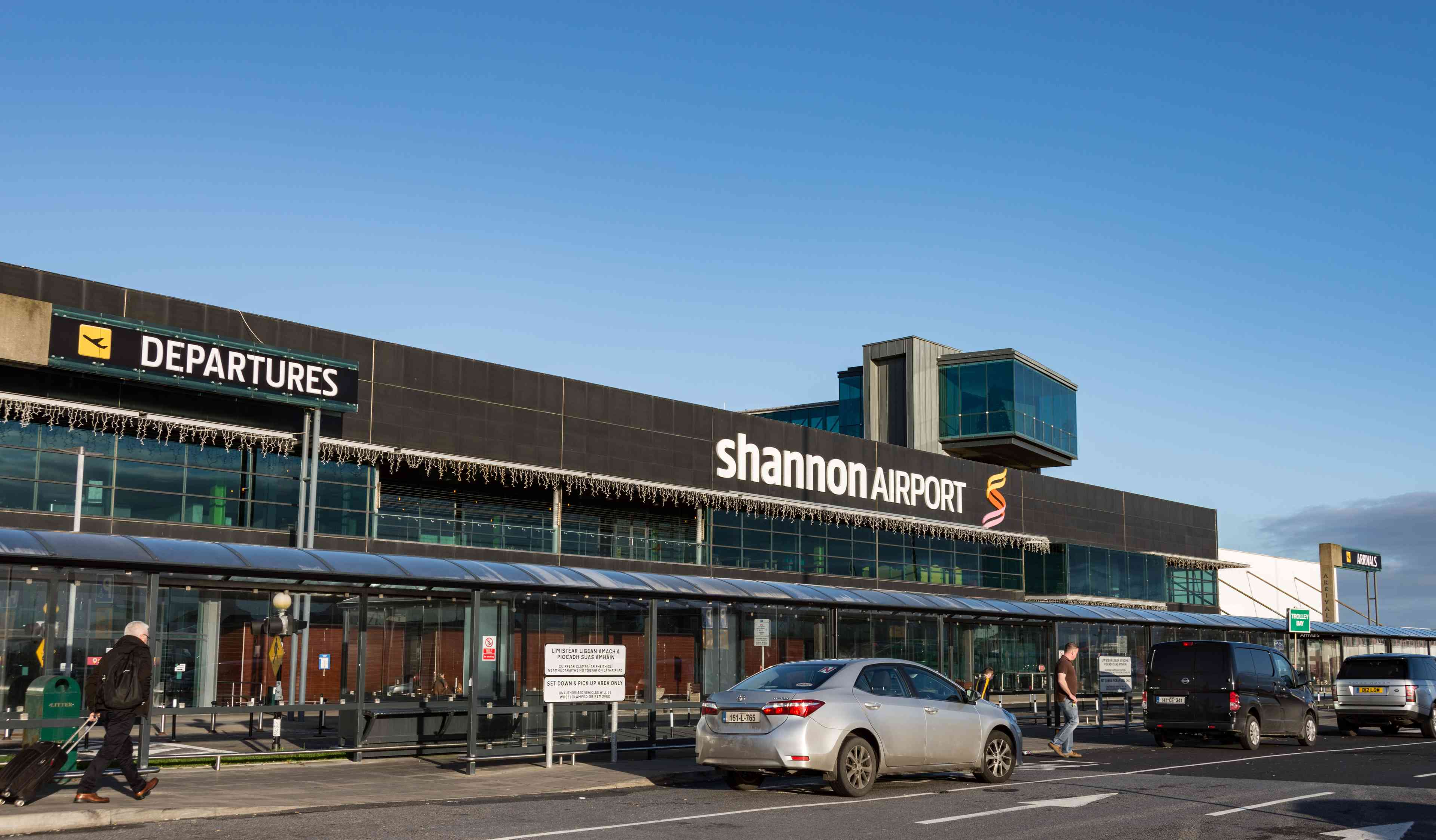 Shannon Airport in Ireland background