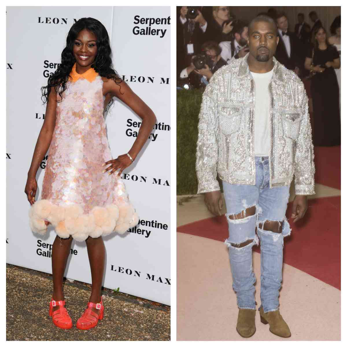 Azealia Banks; Kanye West background