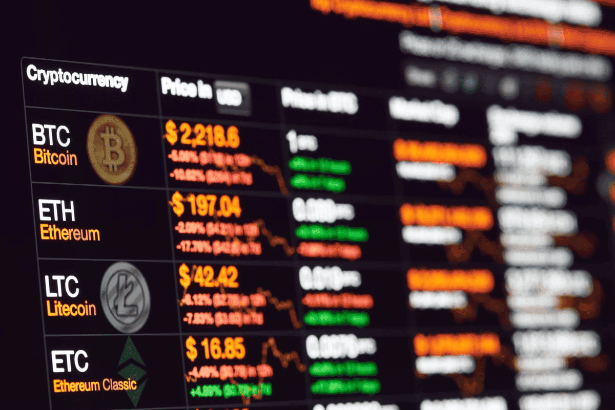 Crypto currency exchange background