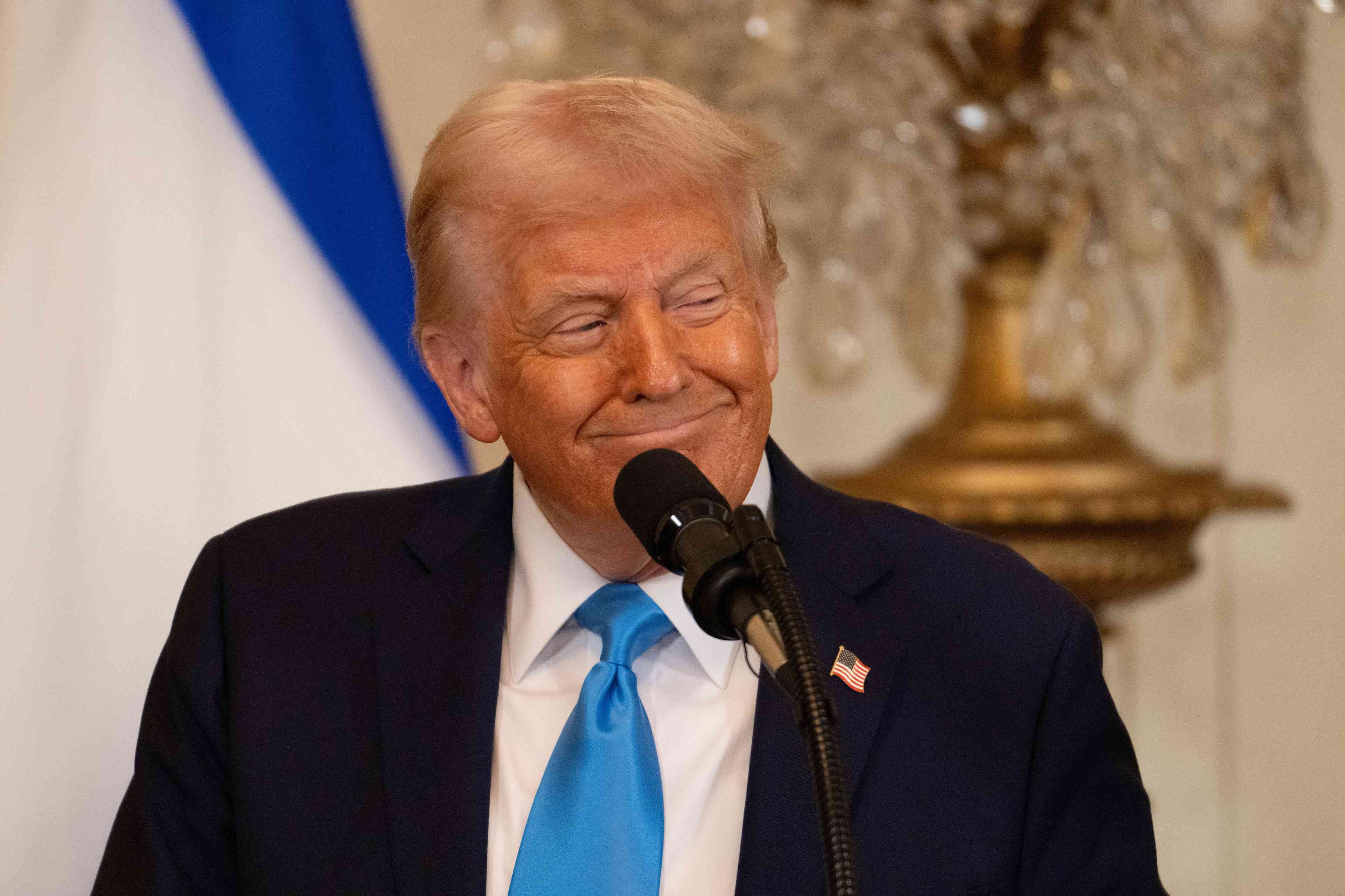 President Trump. background