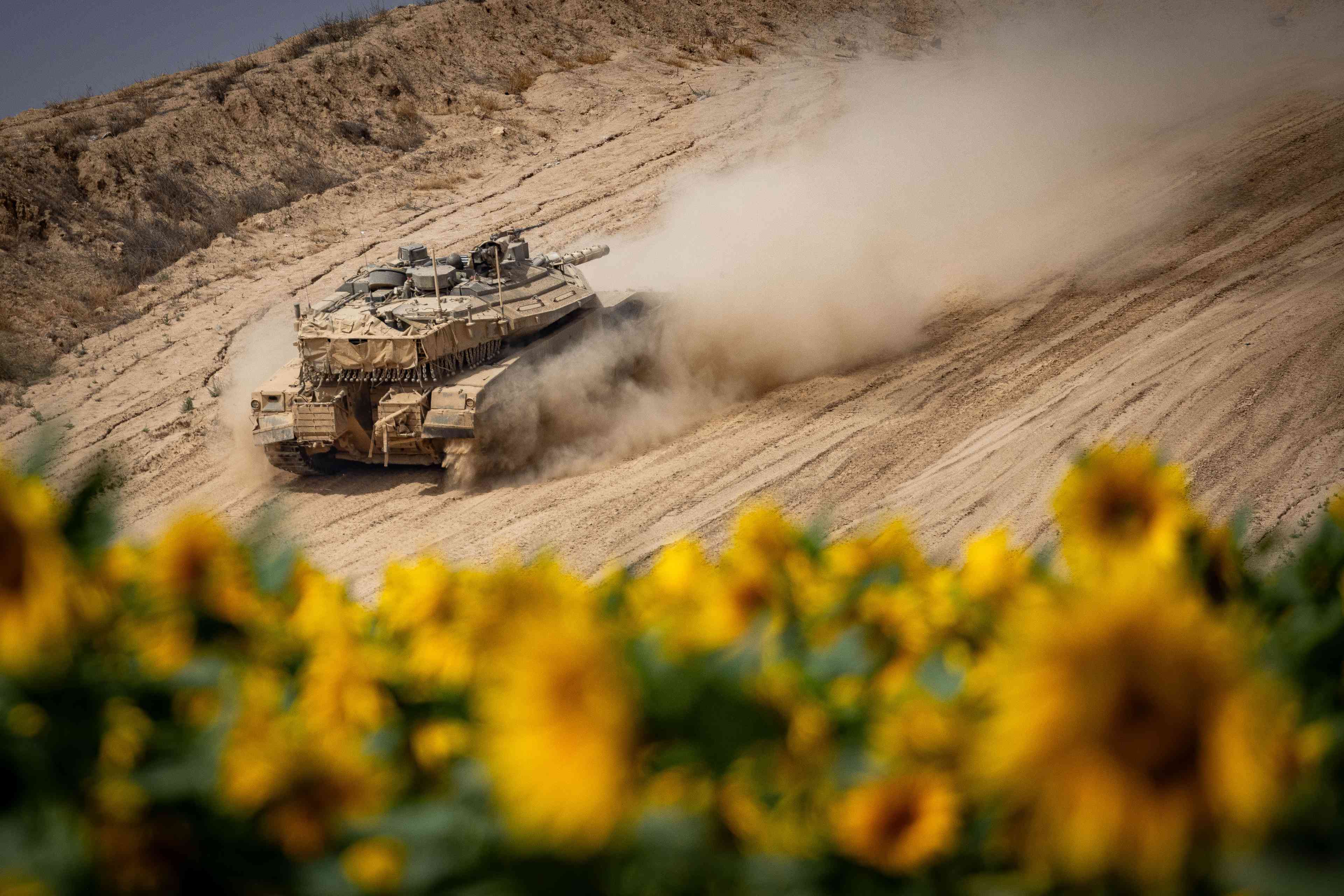 IDF tank. background