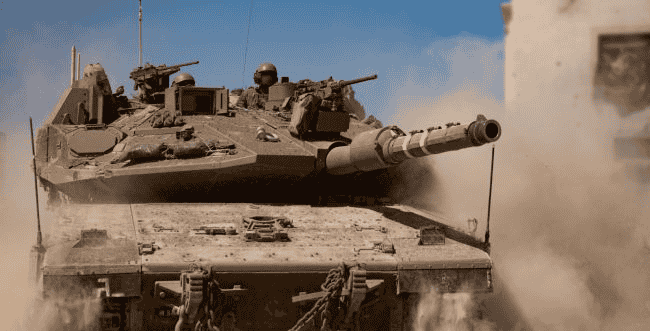IDF operating in Gaza background