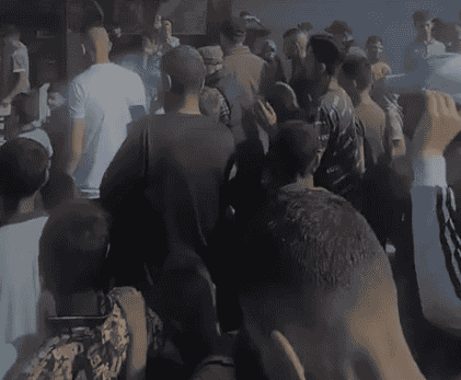 Protest against Hamas. background