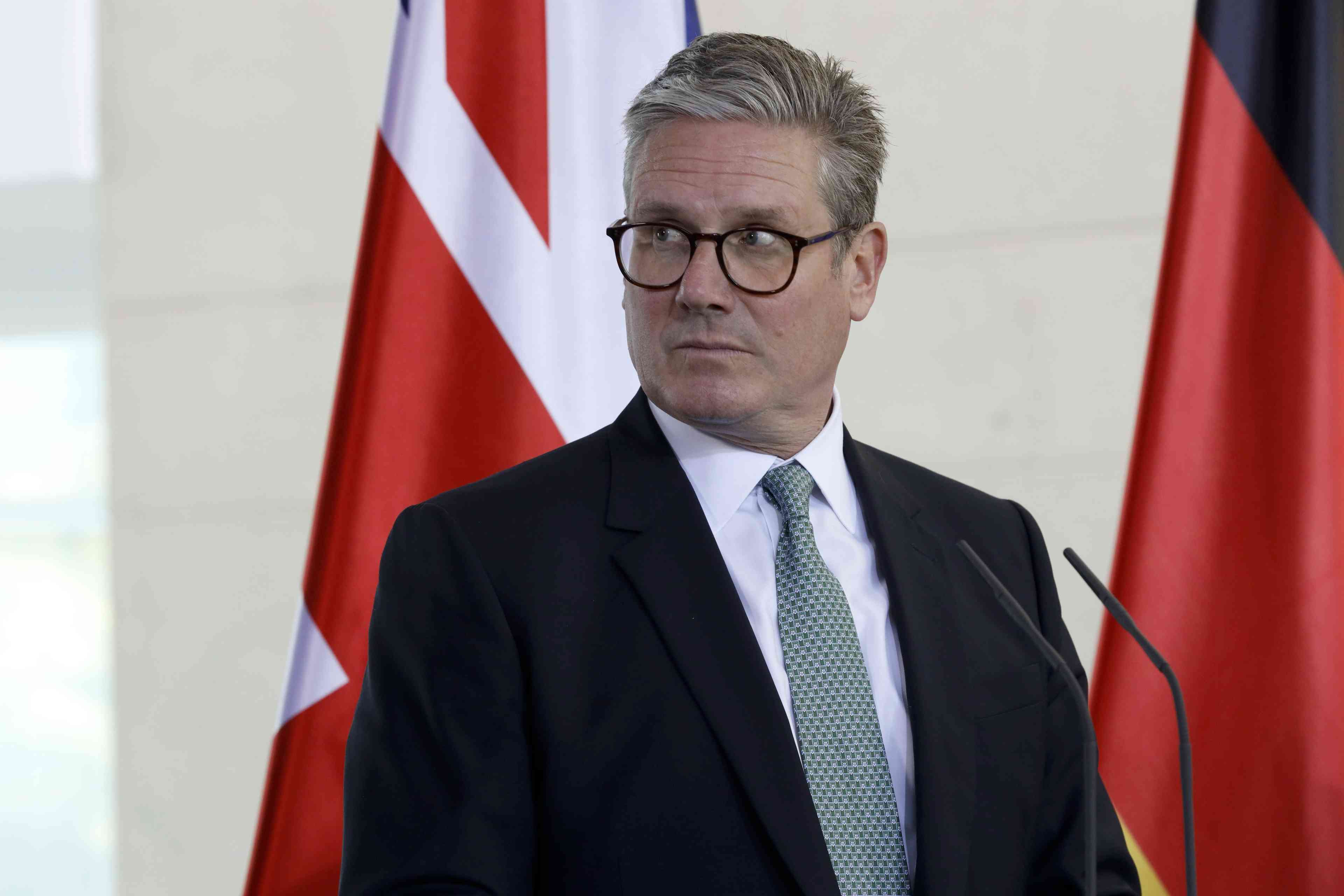 Keir Starmer. background