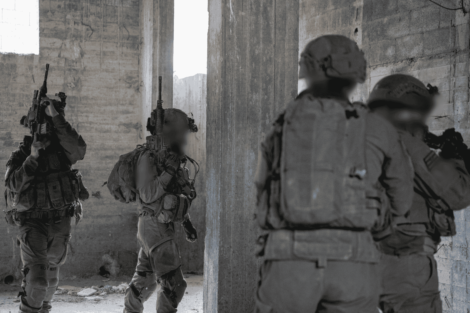 IDF in Gaza background