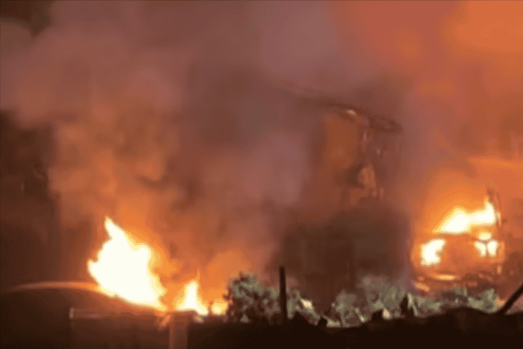 Plane crash in San Diego background