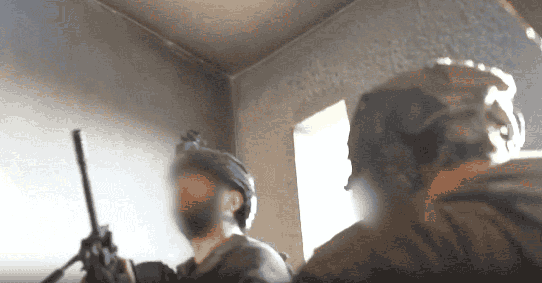 IDF soldiers in Gaza. background