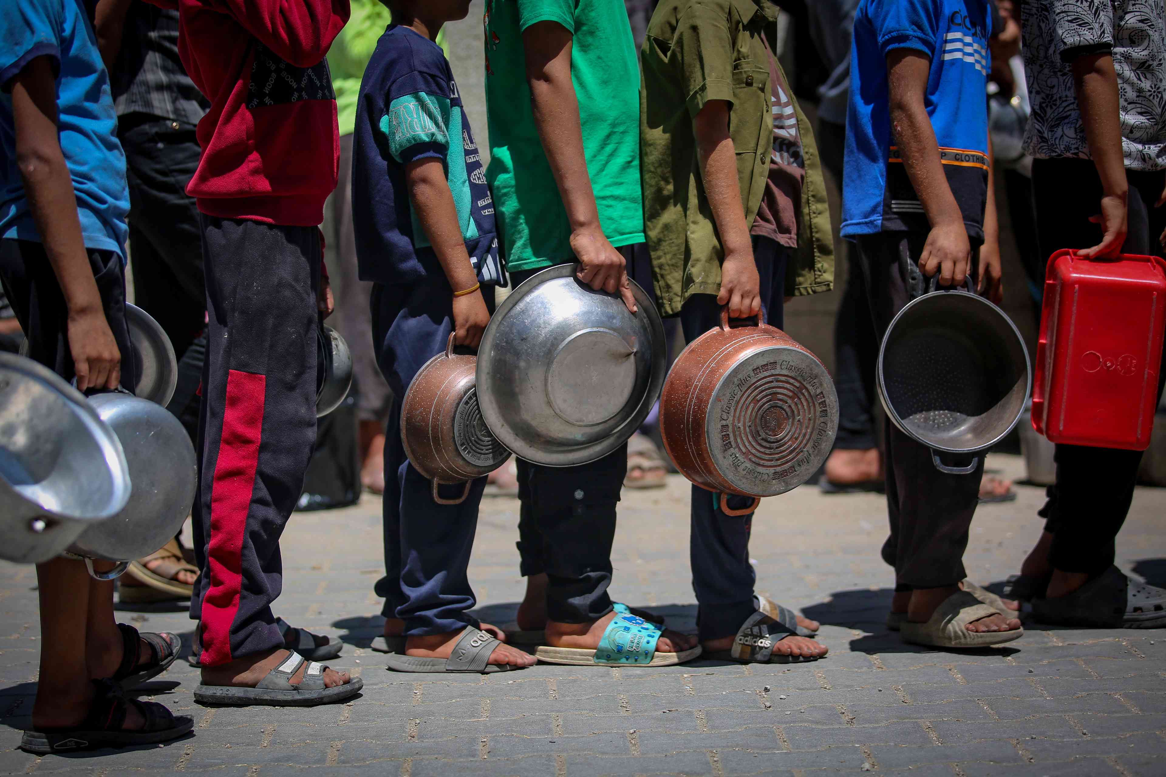 Line for aid. background