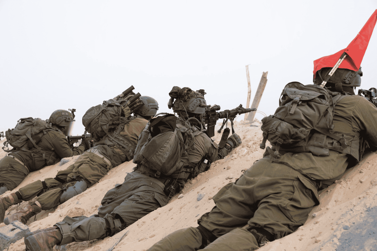 IDF in Gaza background