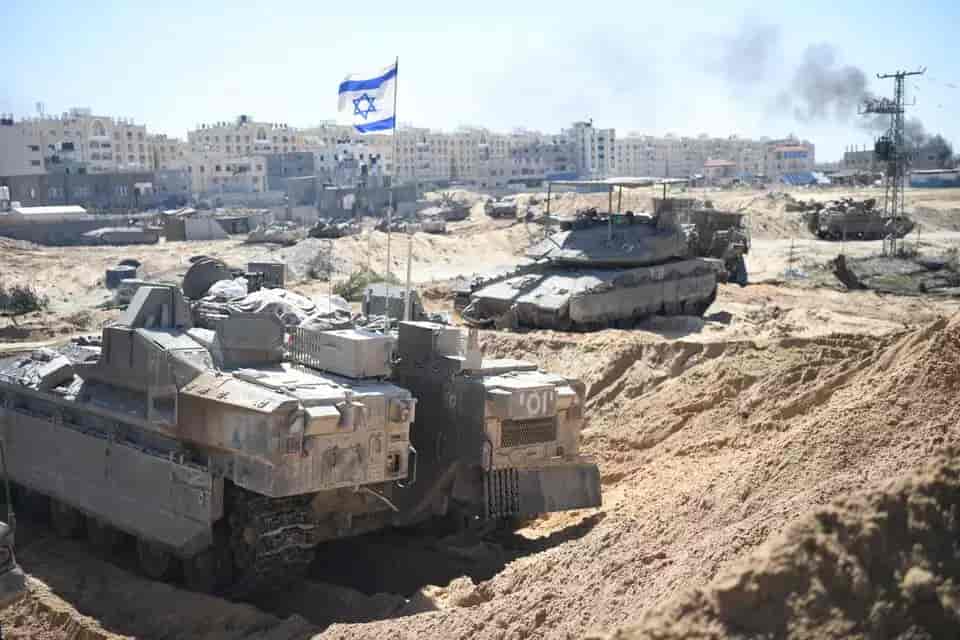 IDF operating in Gaza background